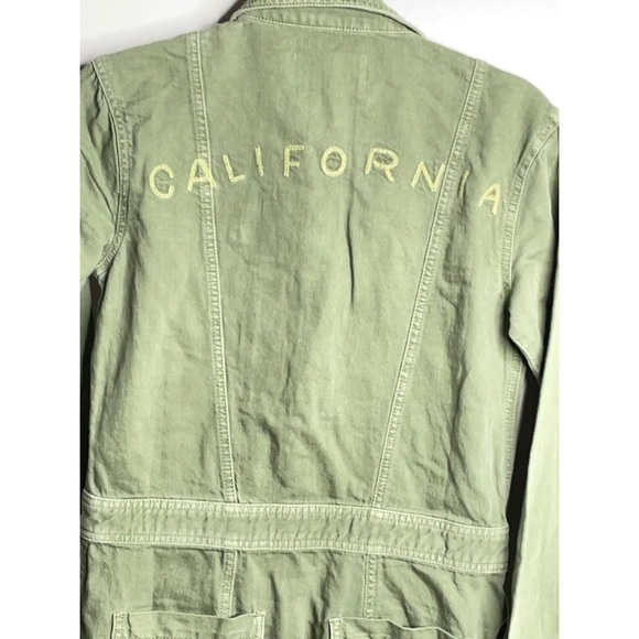 Sandrine Rose x Free People Coveralls Denim Jumpsuit Army Green, Size XS, NWT - Picture 8 of 9